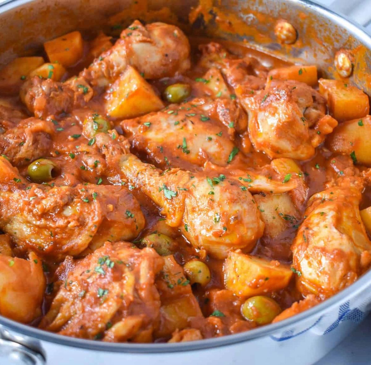 B.y.c) Chicken Fricassee
